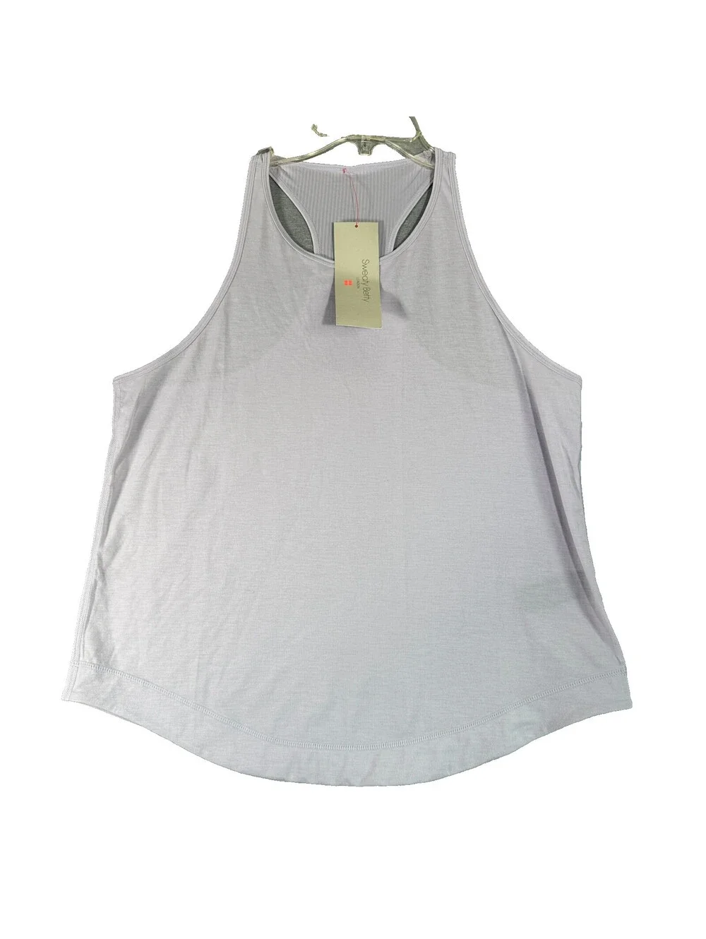 Sweaty Betty Breathe Easy Run Tank Top in Muted Lavender - Large